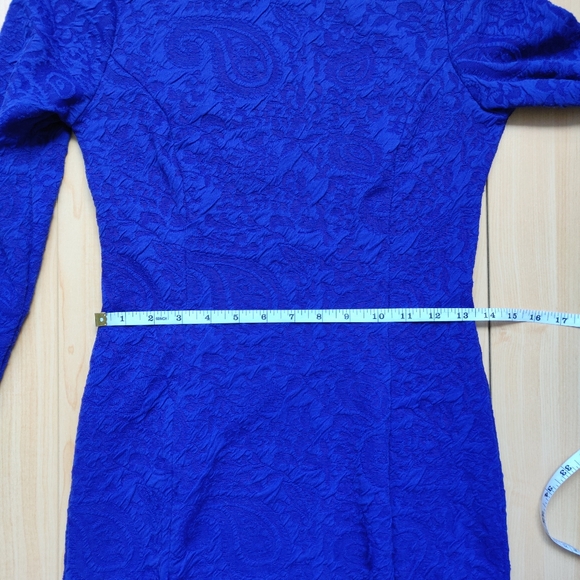 H&M Cobalt/Royal Blue Bodycon Long sleeve Dress - Picture 6 of 8